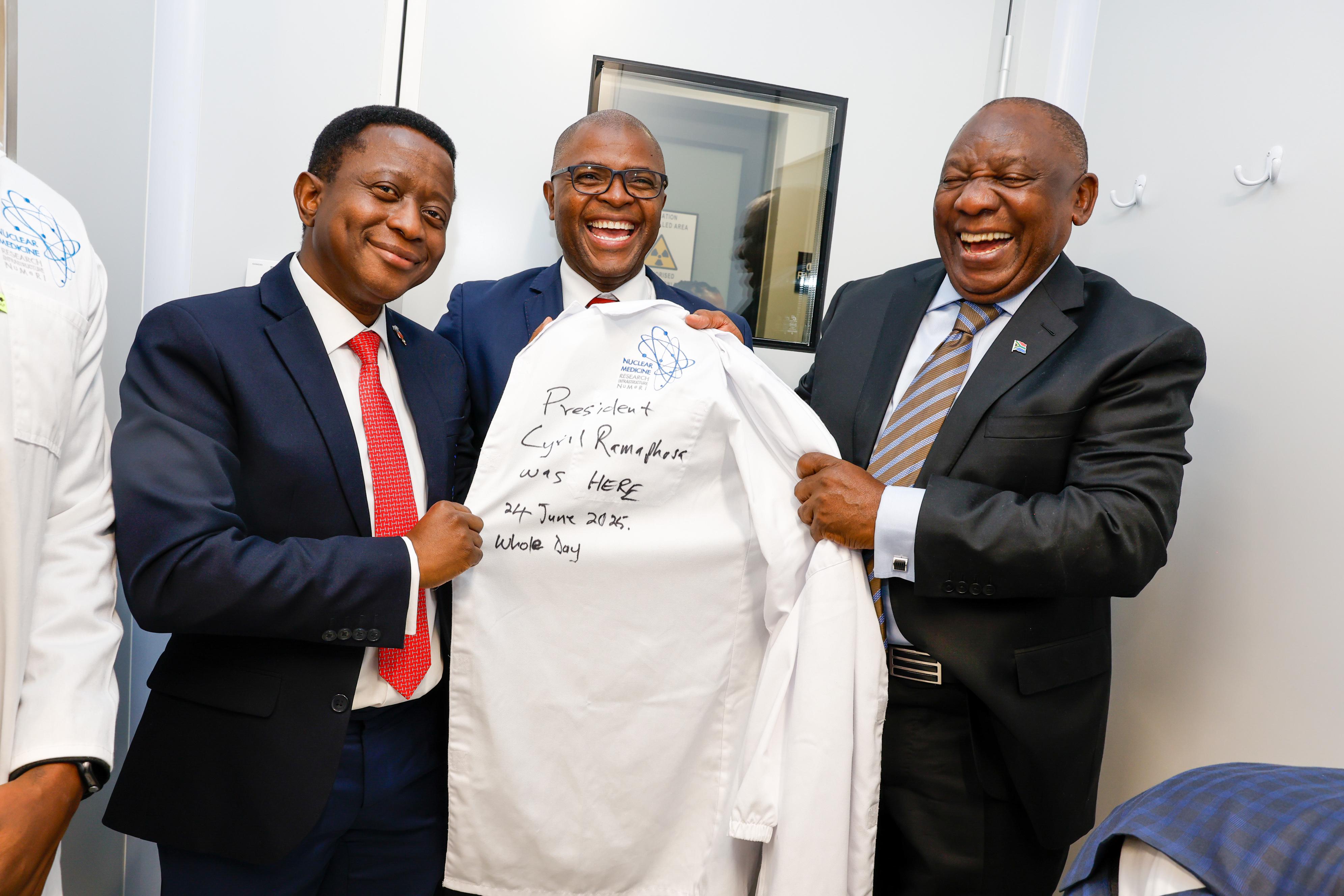 President Cyril Ramaphosa visiting NuMeRI